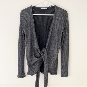 Zara Gray Glitter Set ( Top + Bottom )